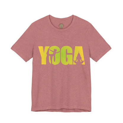 🪷Comfortable Yoga T-Shirt for Practice & Everyday Wear - Heather Mauve / M - T-Shirt