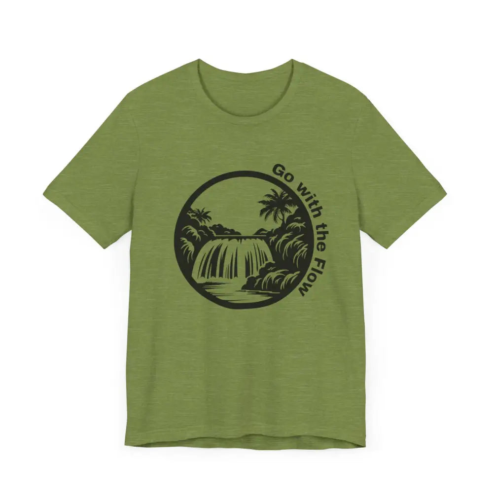 Copy of Just Be Unisex Jersey Short Sleeve Yoga Tee - Heather Green / XS - T-Shirt