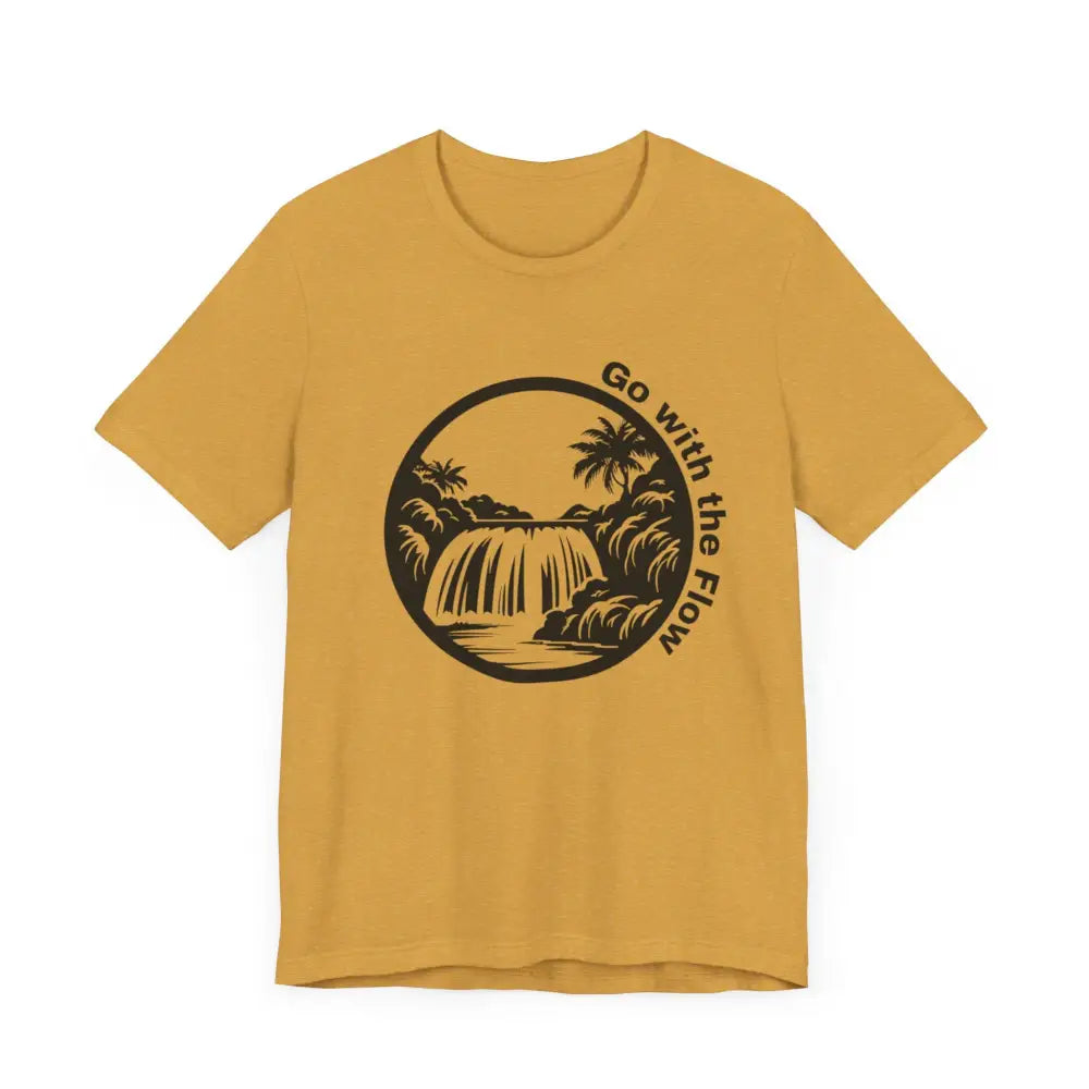 Copy of Just Be Unisex Jersey Short Sleeve Yoga Tee - Heather Mustard / XS - T-Shirt