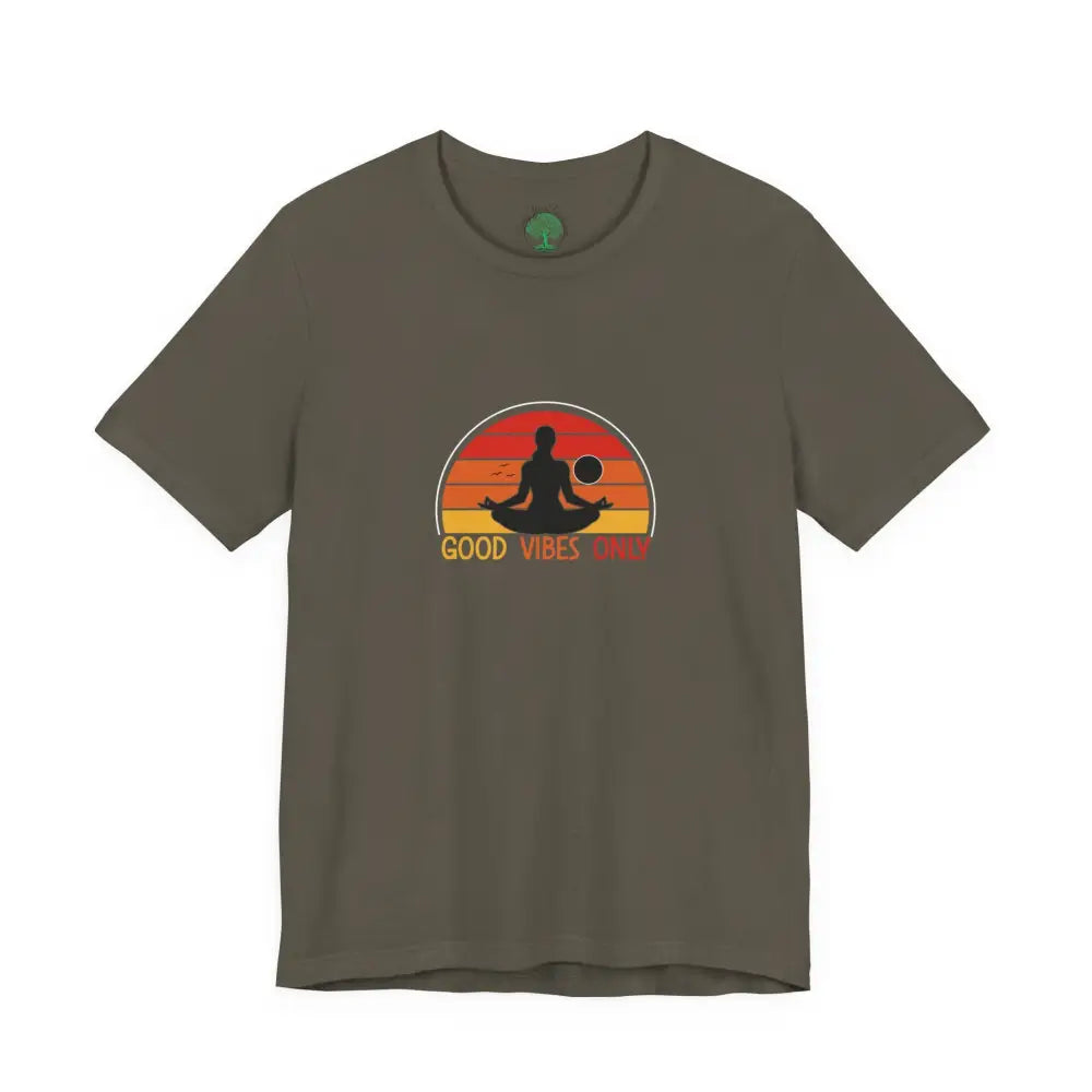 Copy of Retro Yoga Tee, Retro Yoga Graphic T-Shirt - Army / S - T-Shirt