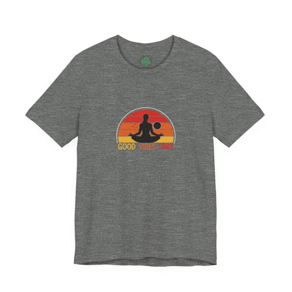 Copy of Retro Yoga Tee, Retro Yoga Graphic T-Shirt - Deep Heather / M - T-Shirt