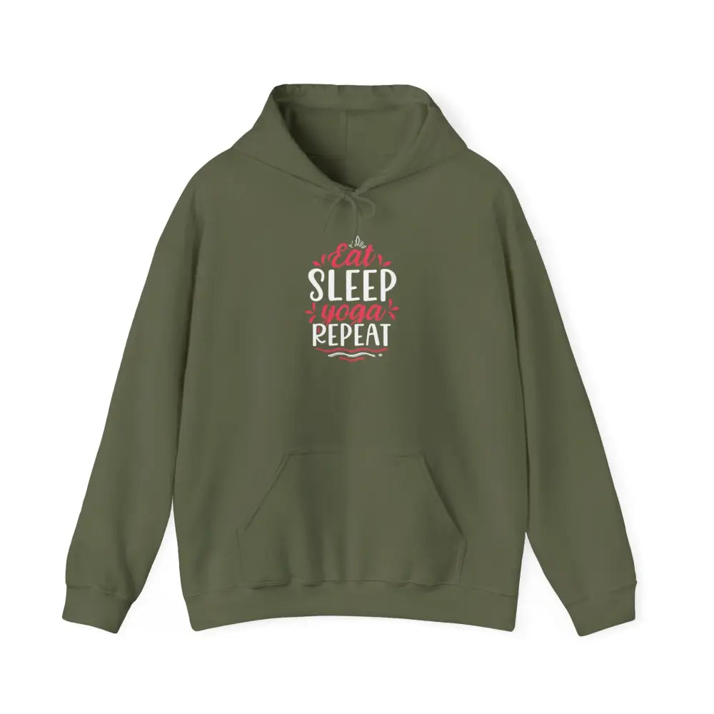 Eat Sleep Yoga Repeat Unisex Heavy Blend™ Hooded Sweatshirt - Hoodie