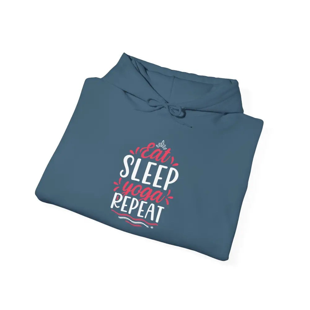 Eat Sleep Yoga Repeat Unisex Heavy Blend™ Hooded Sweatshirt - Hoodie