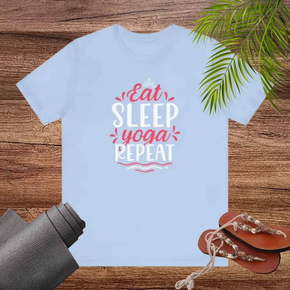 Eat Sleep Yoga Repeat Unisex Jersey Short Sleeve Tee - T-Shirt