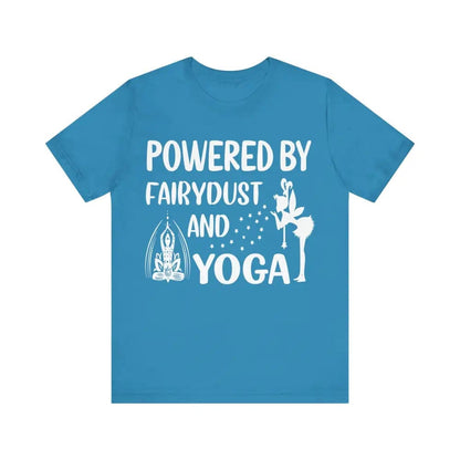 Fairydust and Yoga Unisex Jersey Short Sleeve Yoga Tee - Aqua / S - T-Shirt