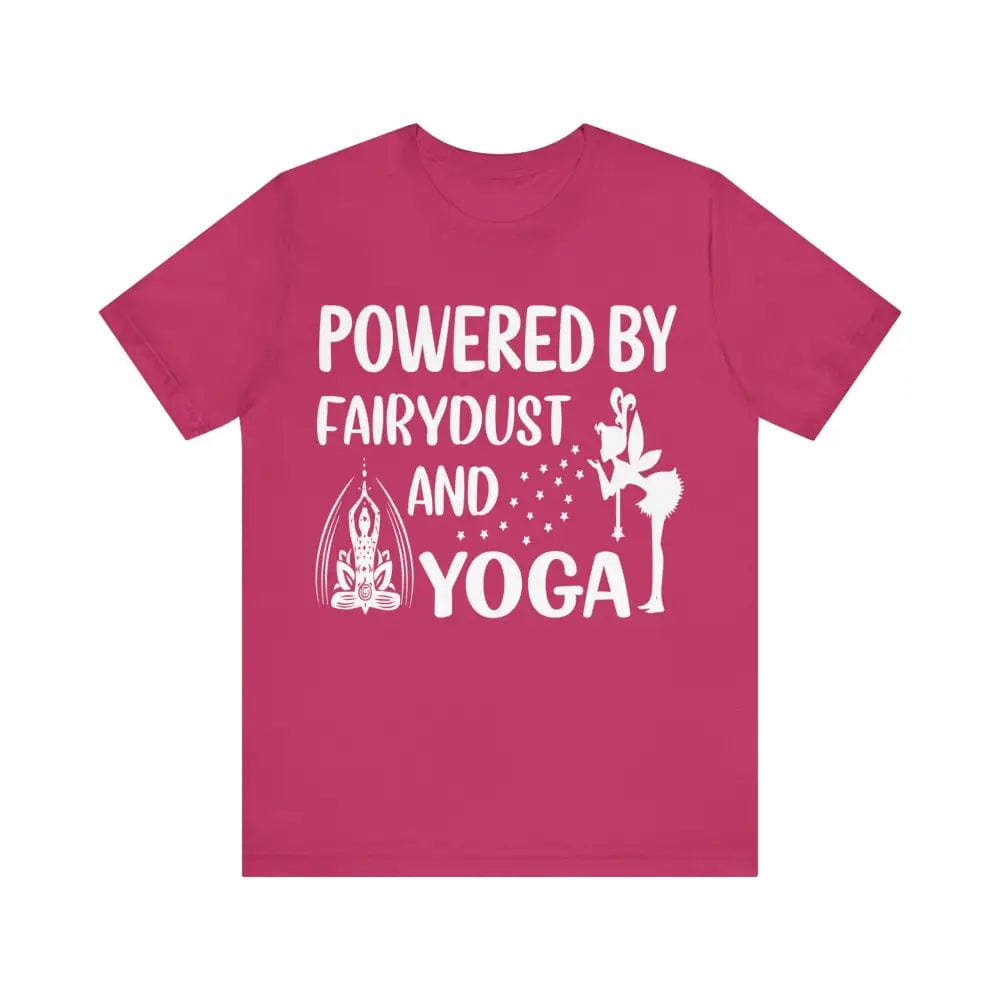 Fairydust and Yoga Unisex Jersey Short Sleeve Yoga Tee - Berry / S - T-Shirt