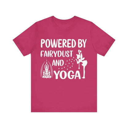 Fairydust and Yoga Unisex Jersey Short Sleeve Yoga Tee - Berry / S - T-Shirt