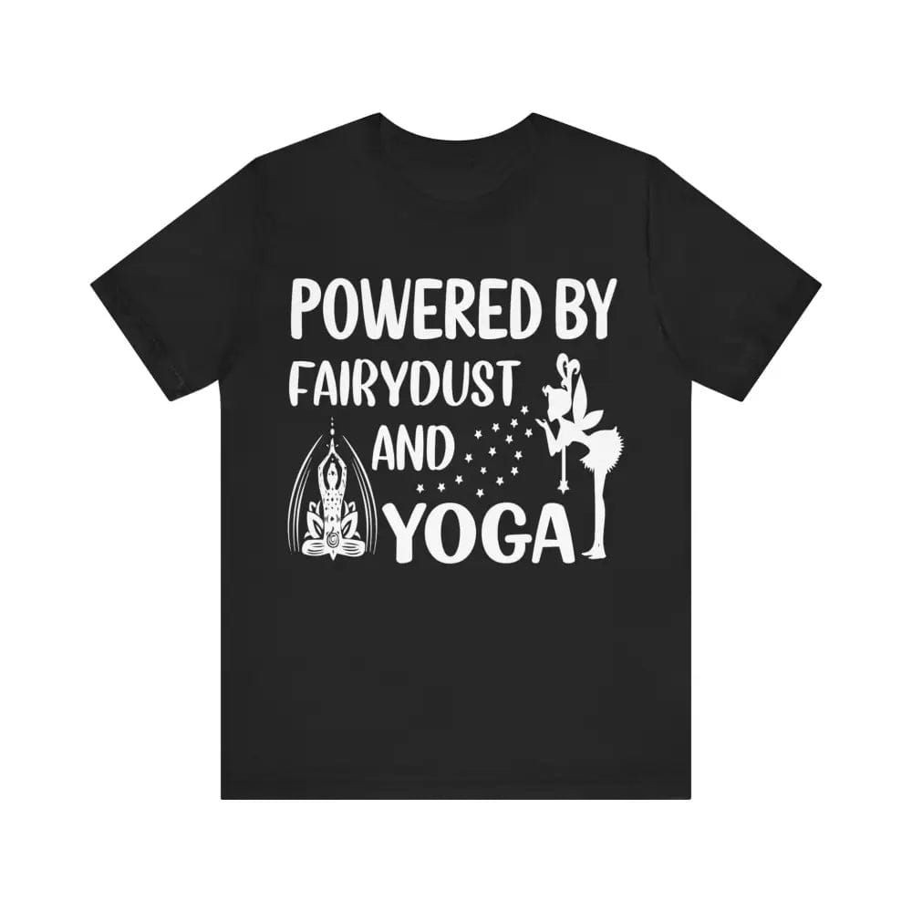 Fairydust and Yoga Unisex Jersey Short Sleeve Yoga Tee - Black / S - T-Shirt