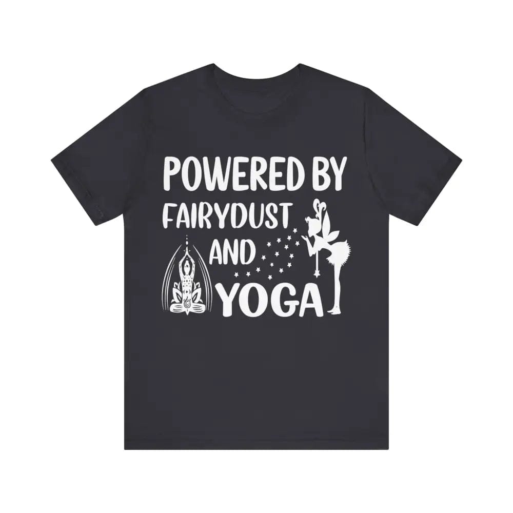 Fairydust and Yoga Unisex Jersey Short Sleeve Yoga Tee - Dark Grey / S - T-Shirt