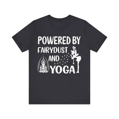 Fairydust and Yoga Unisex Jersey Short Sleeve Yoga Tee - Dark Grey / S - T-Shirt