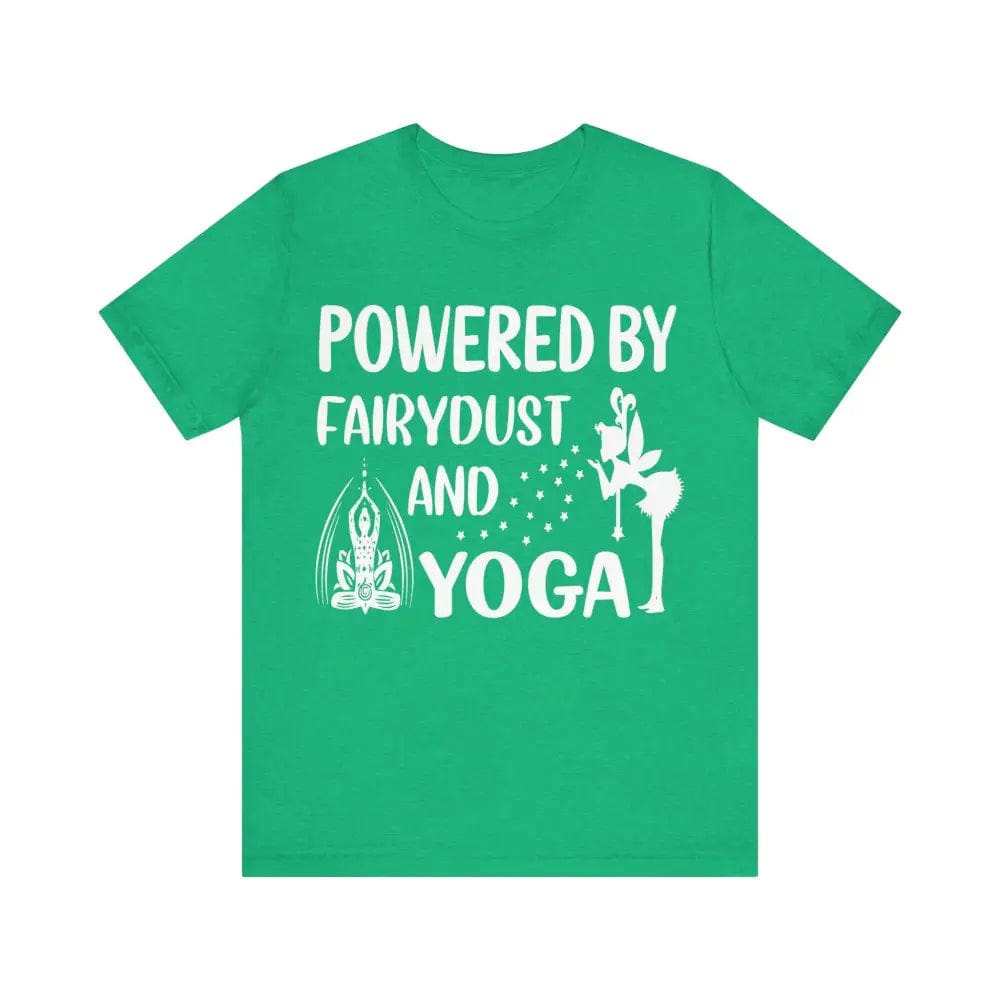 Fairydust and Yoga Unisex Jersey Short Sleeve Yoga Tee - Heather Kelly / S - T-Shirt