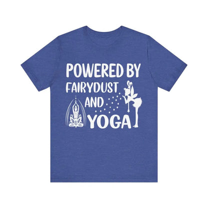 Fairydust and Yoga Unisex Jersey Short Sleeve Yoga Tee - Heather True Royal / S - T-Shirt