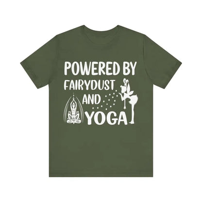 Fairydust and Yoga Unisex Jersey Short Sleeve Yoga Tee - Military Green / S - T-Shirt