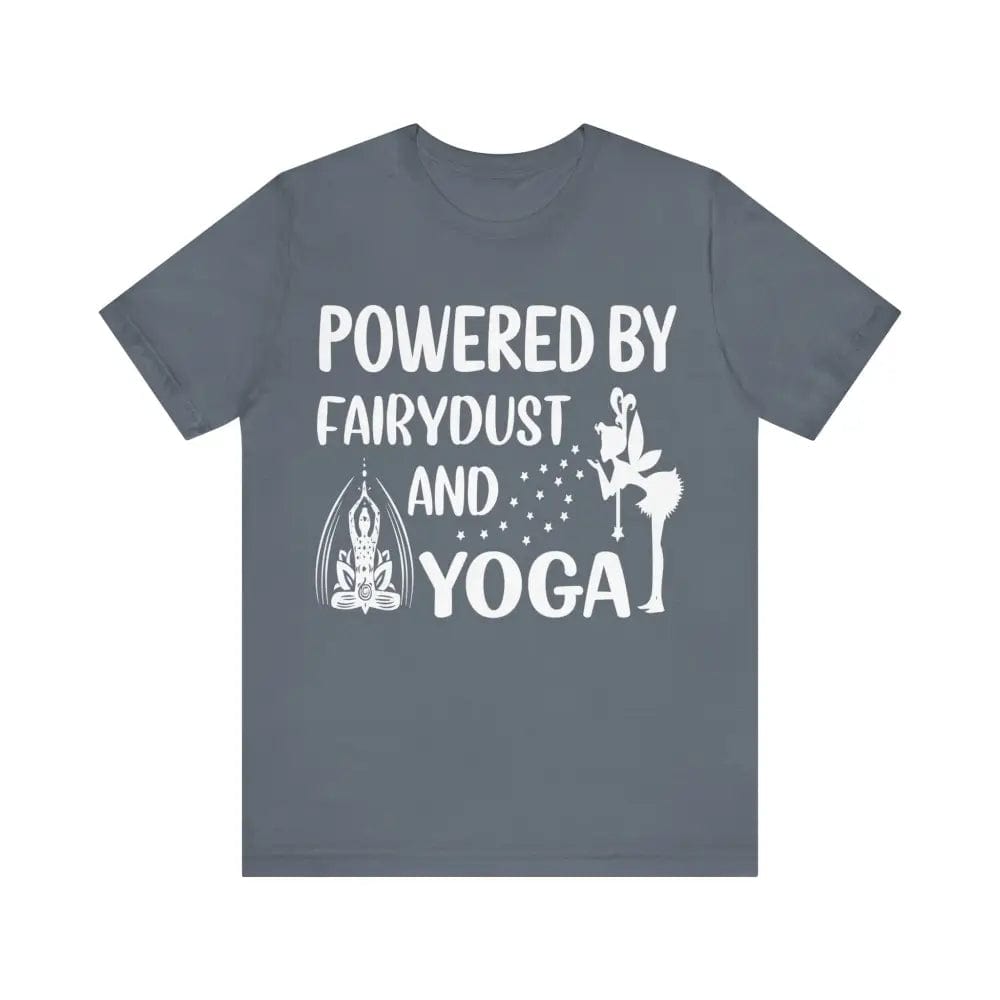 Fairydust and Yoga Unisex Jersey Short Sleeve Yoga Tee - Steel Blue / S - T-Shirt