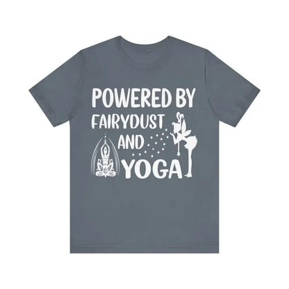 Fairydust and Yoga Unisex Jersey Short Sleeve Yoga Tee - Steel Blue / S - T-Shirt