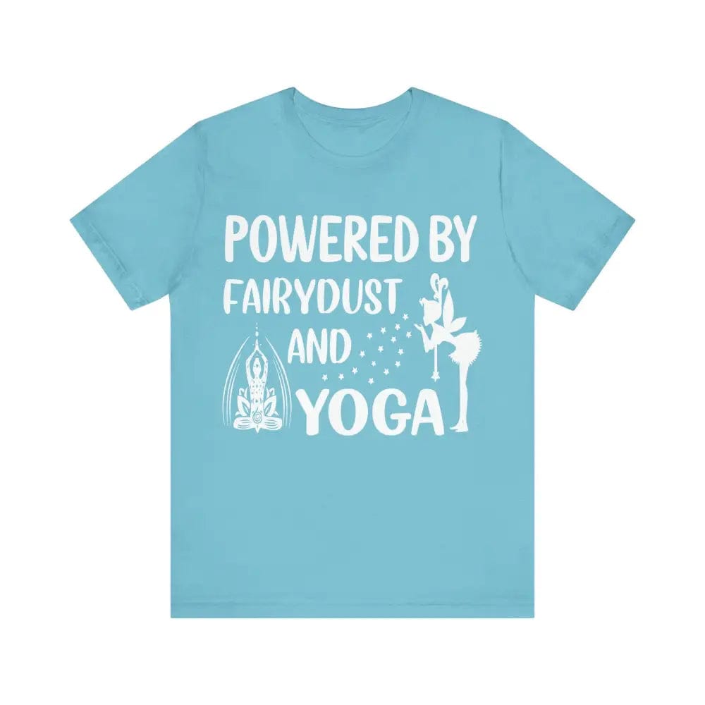 Fairydust and Yoga Unisex Jersey Short Sleeve Yoga Tee - Turquoise / S - T-Shirt