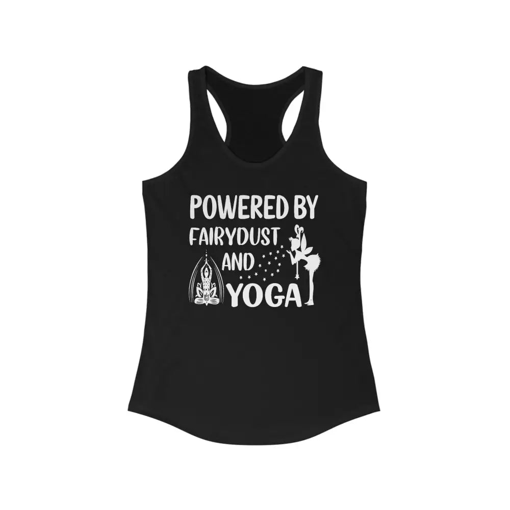 Fairydust and Yoga...Women’s Ideal Racerback Tank - Solid Black / XS - Tank Top