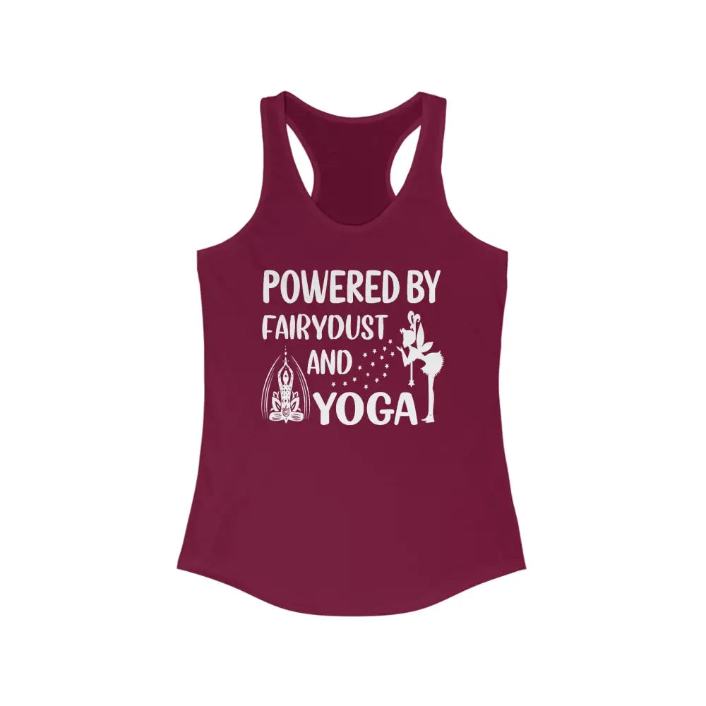 Fairydust and Yoga...Women’s Ideal Racerback Tank - Solid Cardinal Red / XS - Tank Top