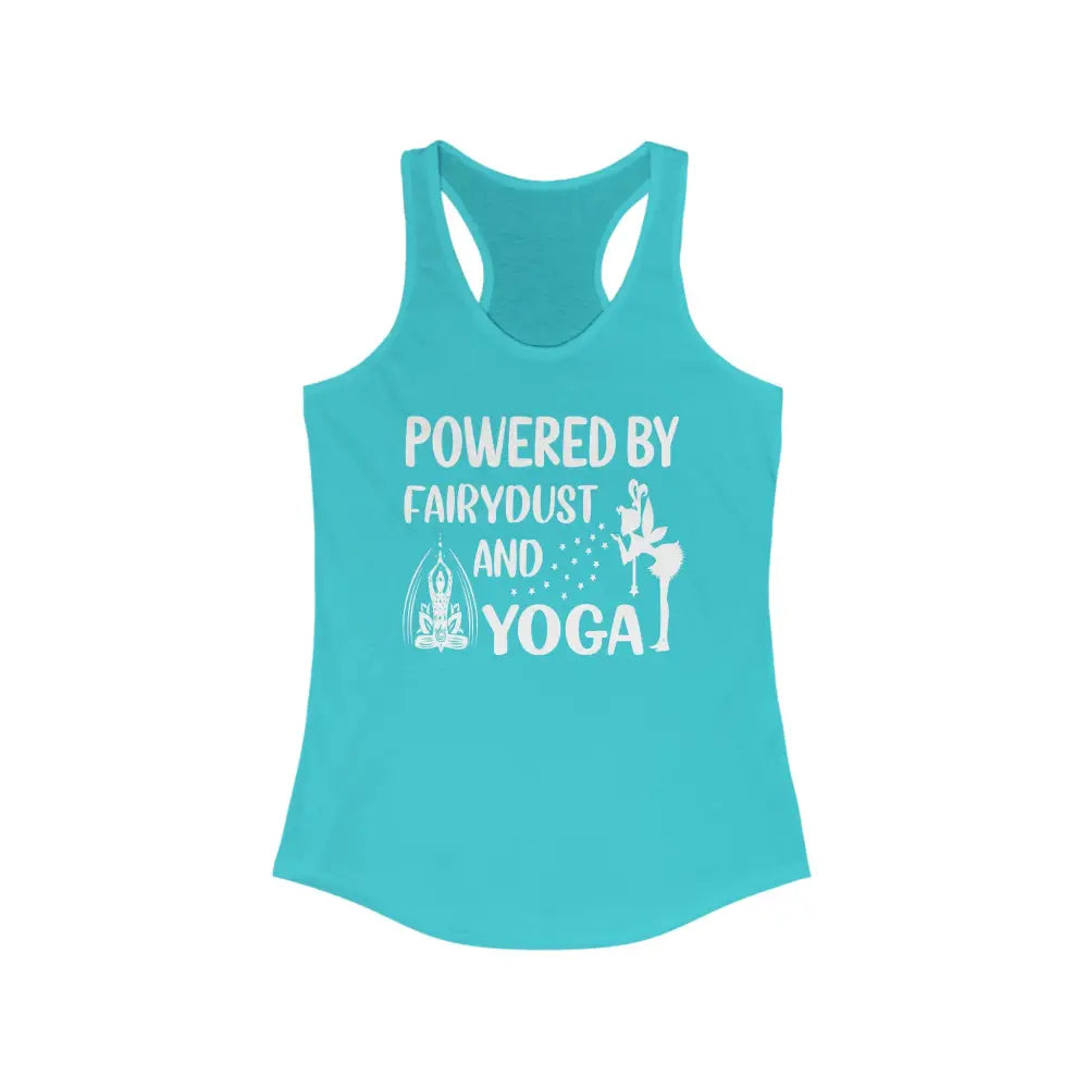 Fairydust and Yoga...Women’s Ideal Racerback Tank - Solid Tahiti Blue / XS - Tank Top