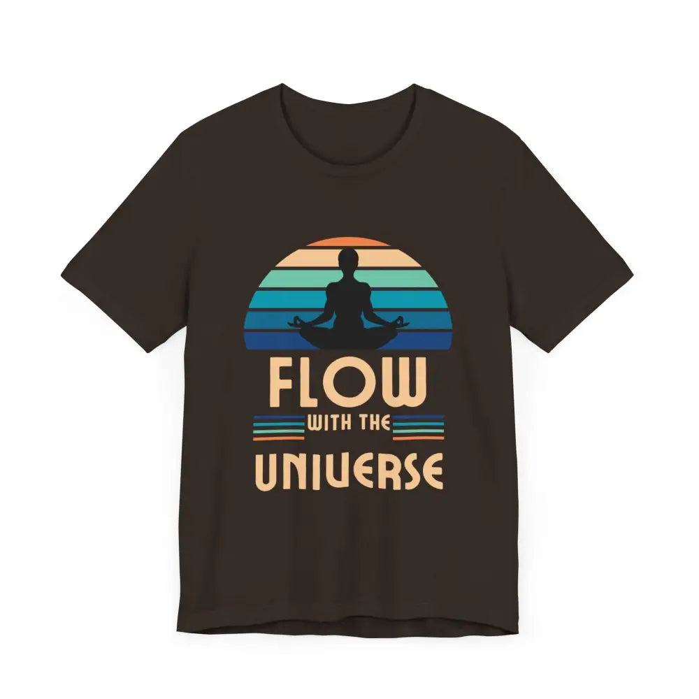 Flow with the Universe Unisex Jersey Short Sleeve Yoga Tee - T-Shirt