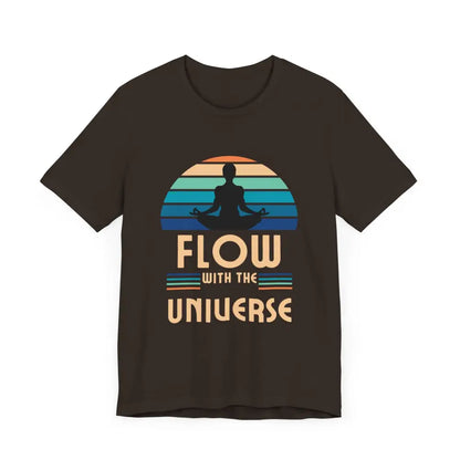 Flow with the Universe Unisex Jersey Short Sleeve Yoga Tee - T-Shirt