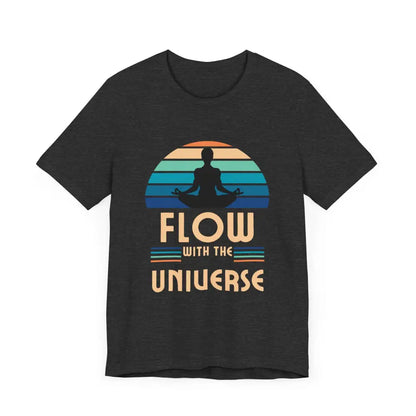 Flow with the Universe Unisex Jersey Short Sleeve Yoga Tee - T-Shirt