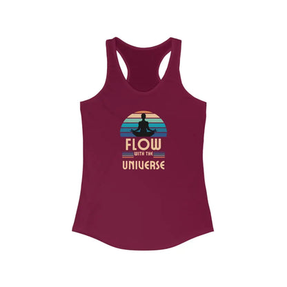 Flow with the Universe Women’s Ideal Racerback Tank - Solid Cardinal Red / XS - Tank Top