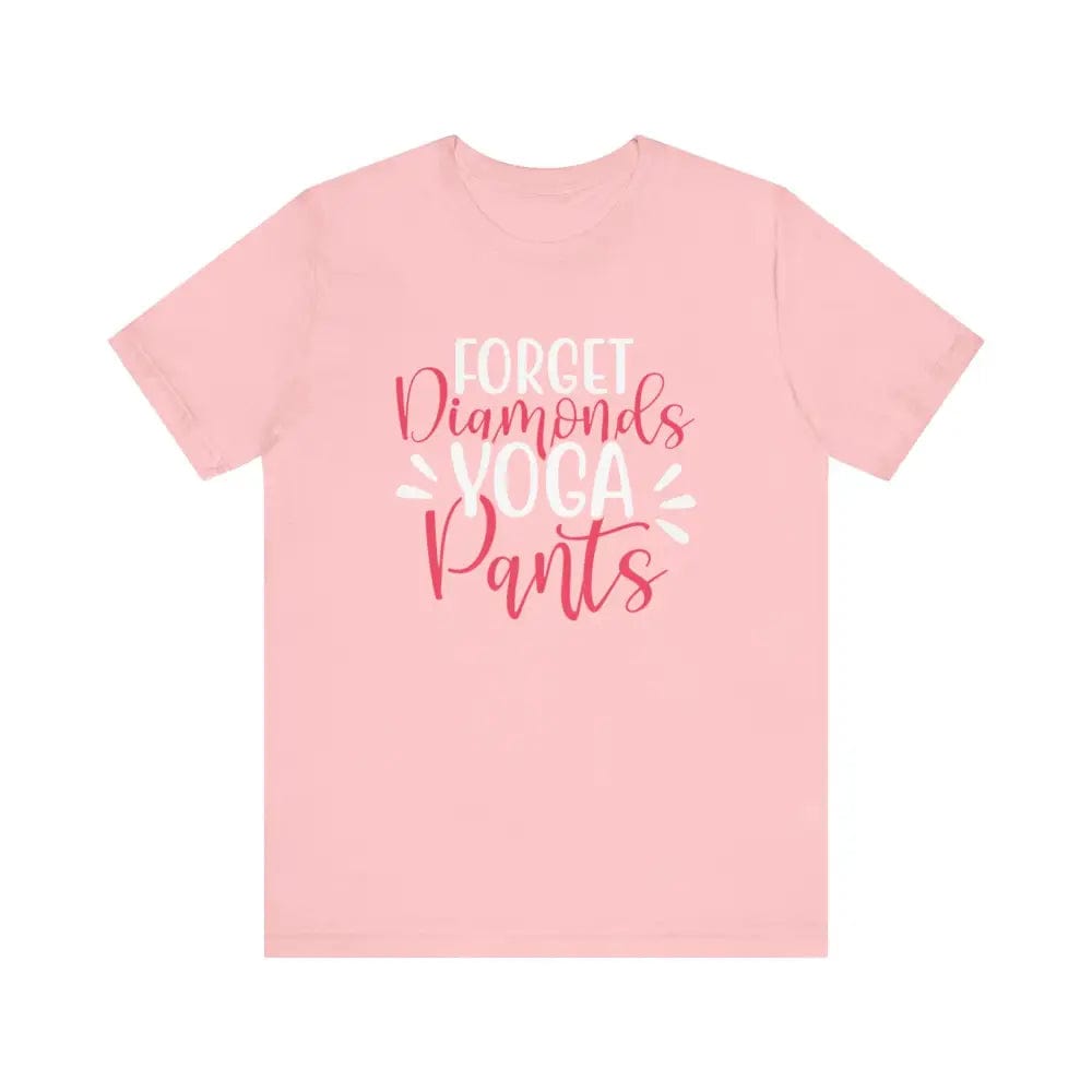 Forget Diamonds Unisex Jersey Short Sleeve Yoga Tee - Pink / S - T-Shirt