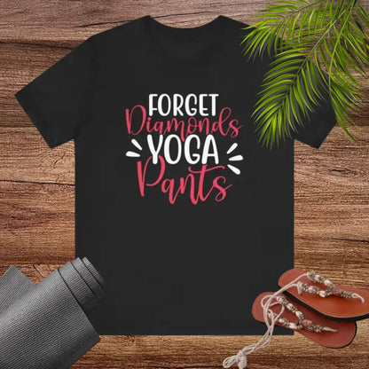 Forget Diamonds Unisex Jersey Short Sleeve Yoga Tee - T-Shirt