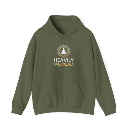 Heavily Meditated Hoodie; Mindful Meditation Sweatshirt - Hoodie