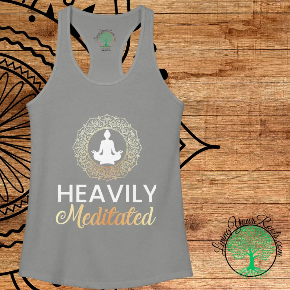 Heavily Meditated Mandala Tank-top Women’s Racerback Yoga Tank - Tank Top