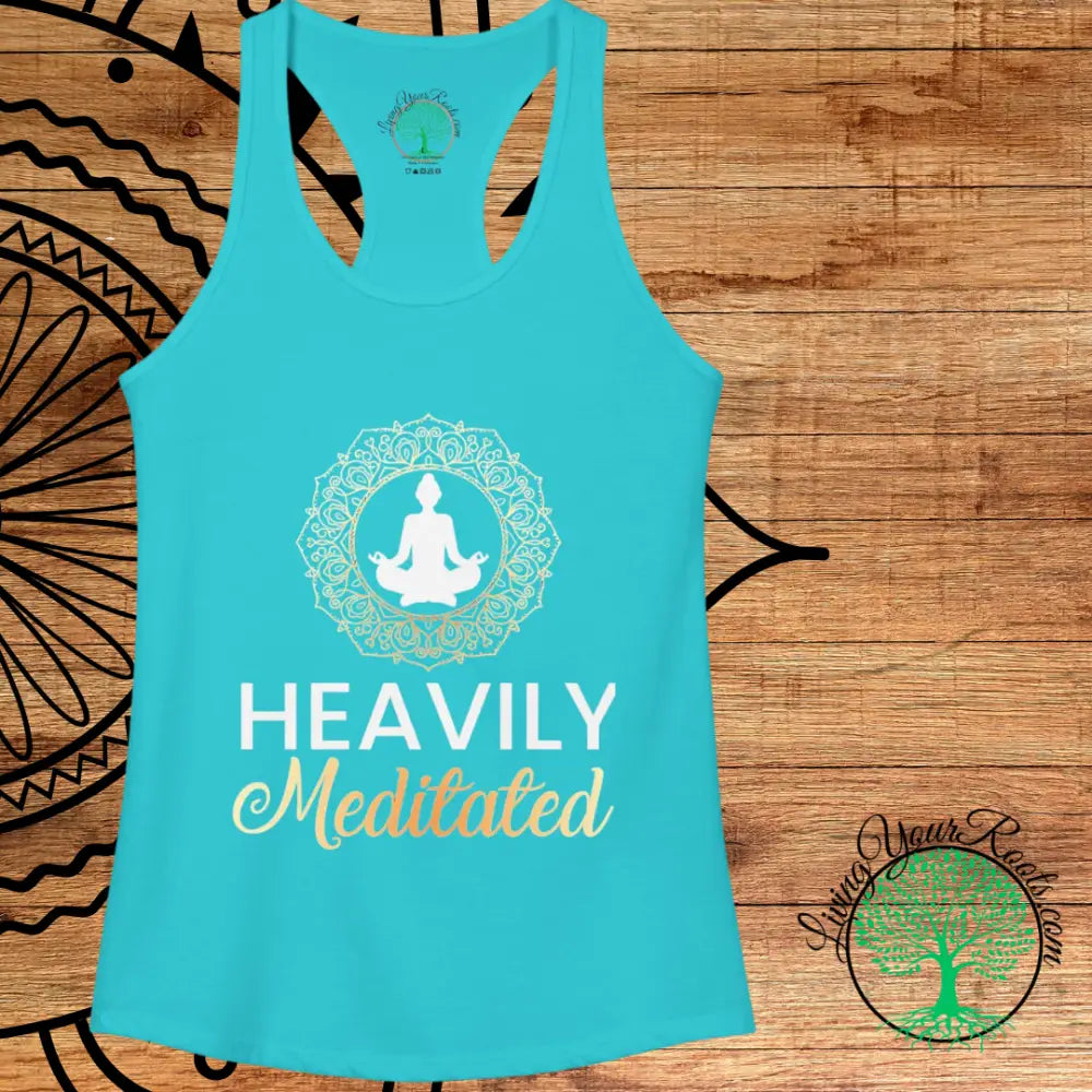 Heavily Meditated Mandala Tank-top Women’s Racerback Yoga Tank - Tank Top
