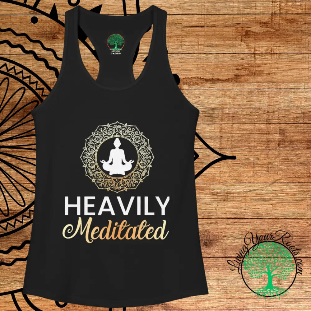 Heavily Meditated Mandala Tank-top Women’s Racerback Yoga Tank - Tank Top
