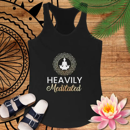 Heavily Meditated Mandala Tank-top Women’s Racerback Yoga Tank - Tank Top