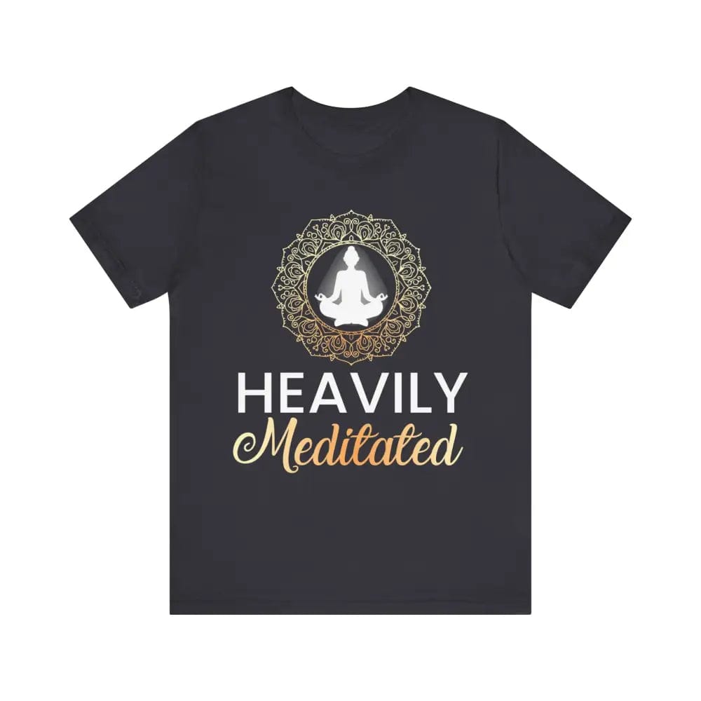 Heavily Meditated Unisex Jersey Short Sleeve Tee - Dark Grey / S - T-Shirt