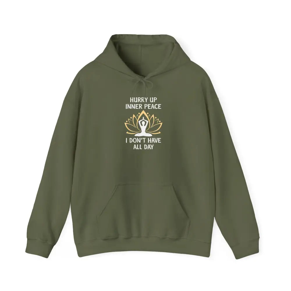 Hurry Up Inner Peace Heavy Blend™ Hooded Sweatshirt - Hoodie