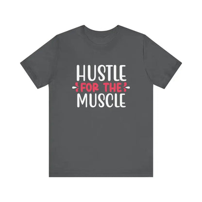 Hustle for the Muscle Unisex Jersey Short Sleeve Yoga Tee - Asphalt / S - T-Shirt