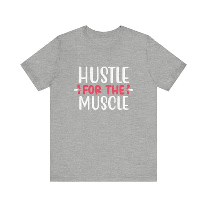 Hustle for the Muscle Unisex Jersey Short Sleeve Yoga Tee - Athletic Heather / S - T-Shirt