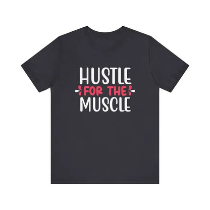 Hustle for the Muscle Unisex Jersey Short Sleeve Yoga Tee - Dark Grey / S - T-Shirt