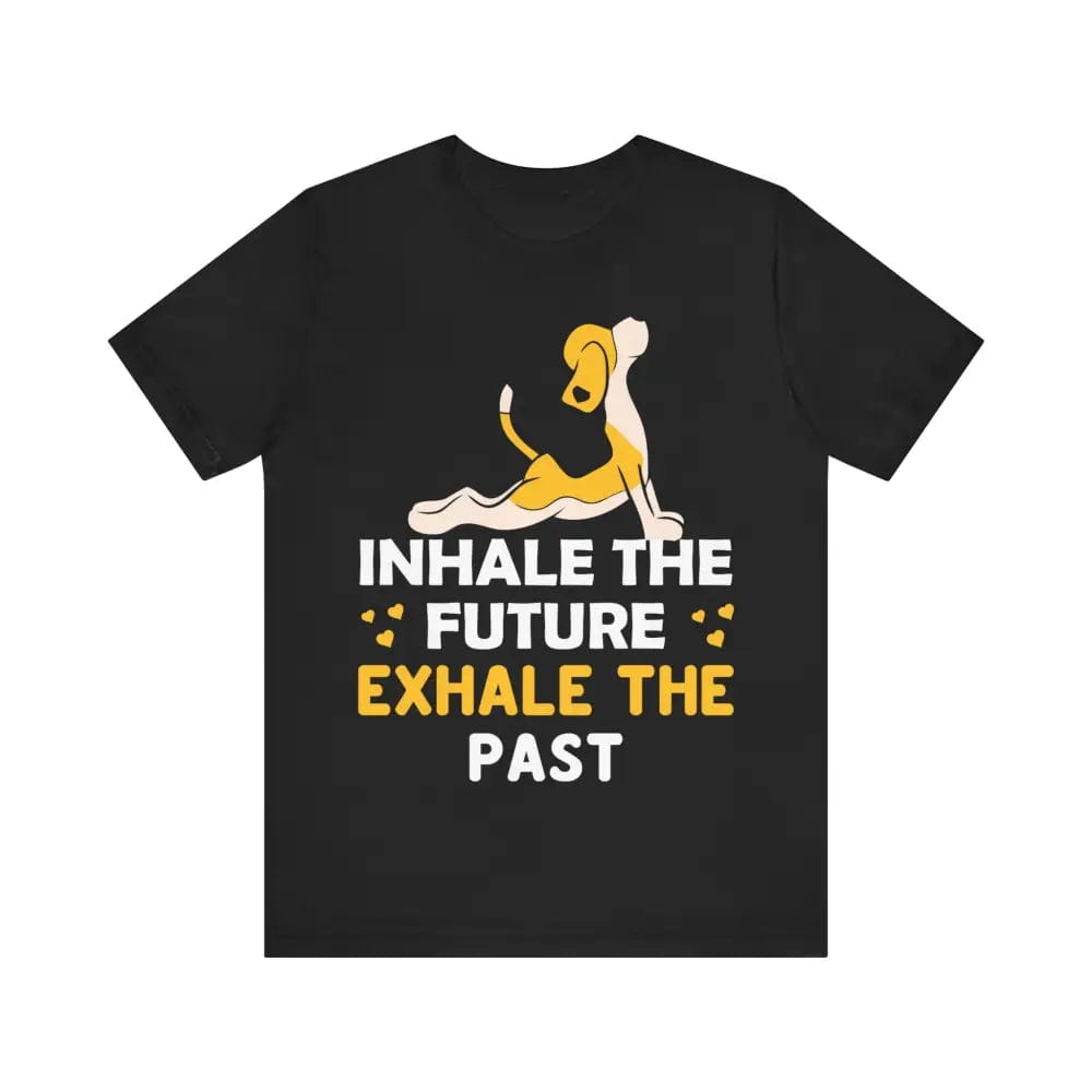 Inhale Exhale unisex jersey short sleeve tee - Black / S - T-Shirt