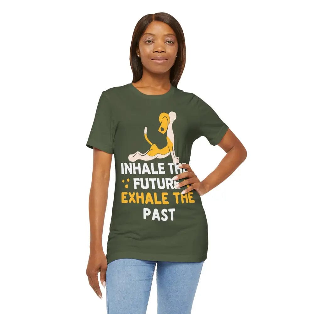 Inhale Exhale unisex jersey short sleeve tee - T-Shirt