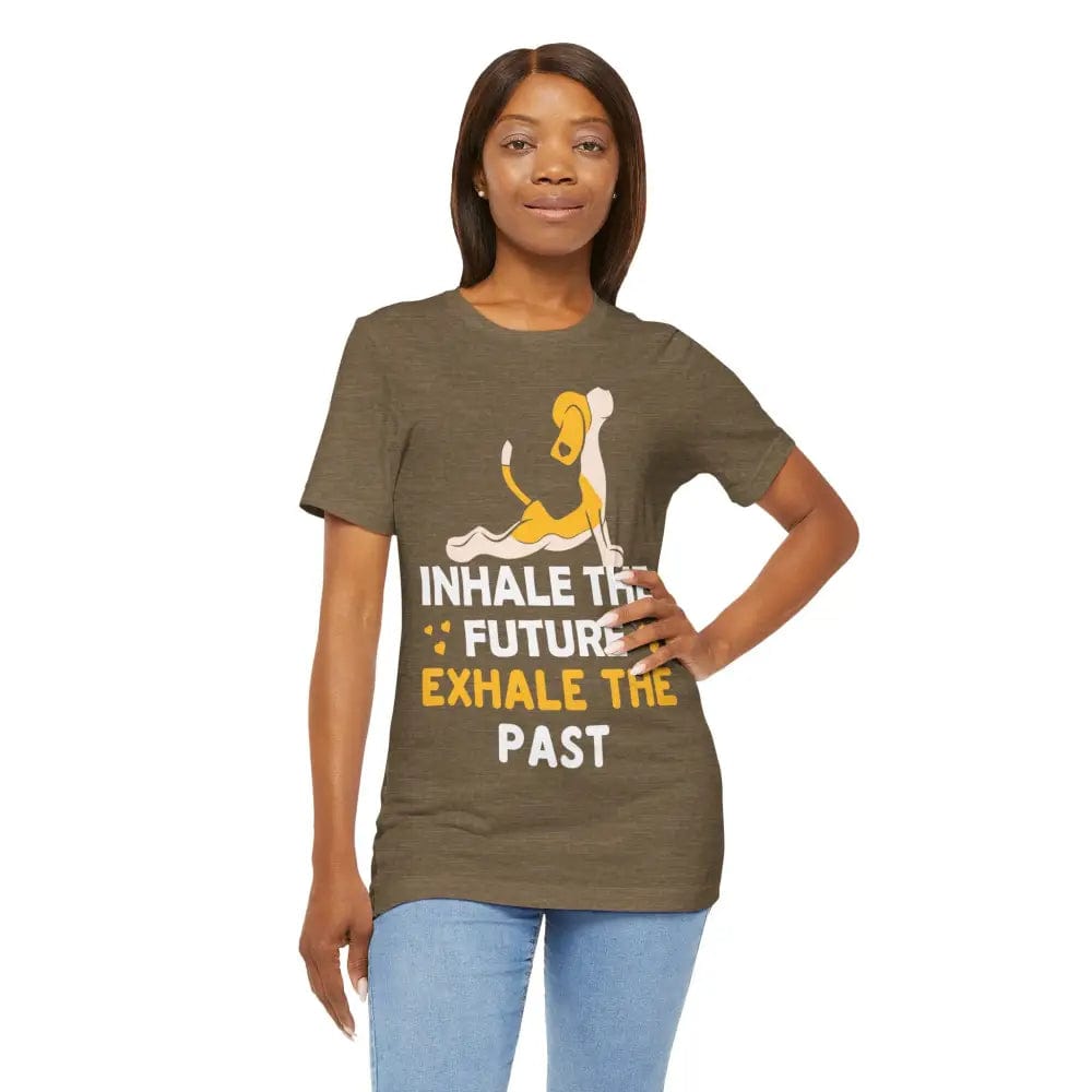 Inhale Exhale unisex jersey short sleeve tee - T-Shirt