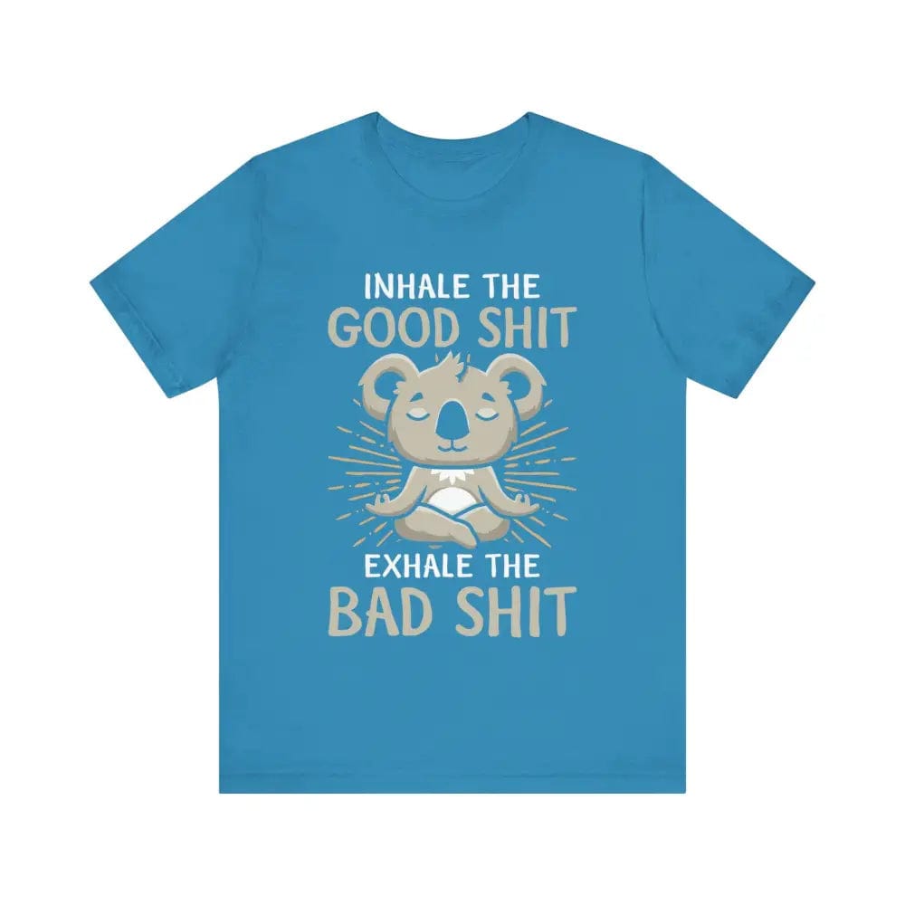 Inhale the Good Exhale the Bad Unisex Jersey Short Sleeve Yoga Tee - T-Shirt