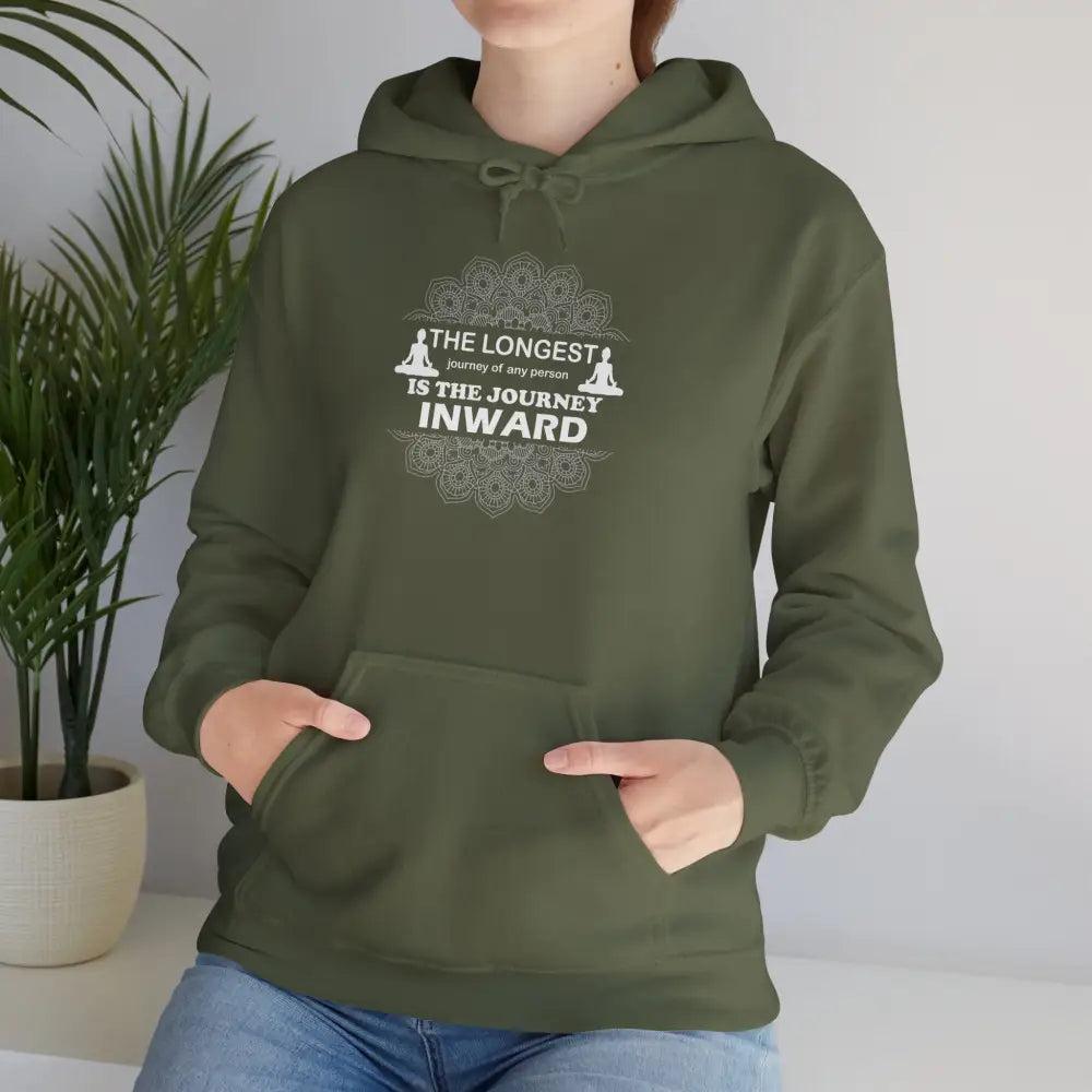 Journey Inward Hoodie — Inspirational Meditation Sweatshirt - Hoodie