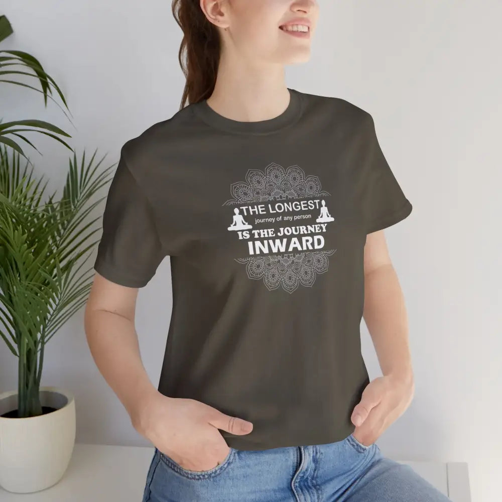 Journey Inward T-Shirt, Mindfulness Meditation Tee - T-Shirt