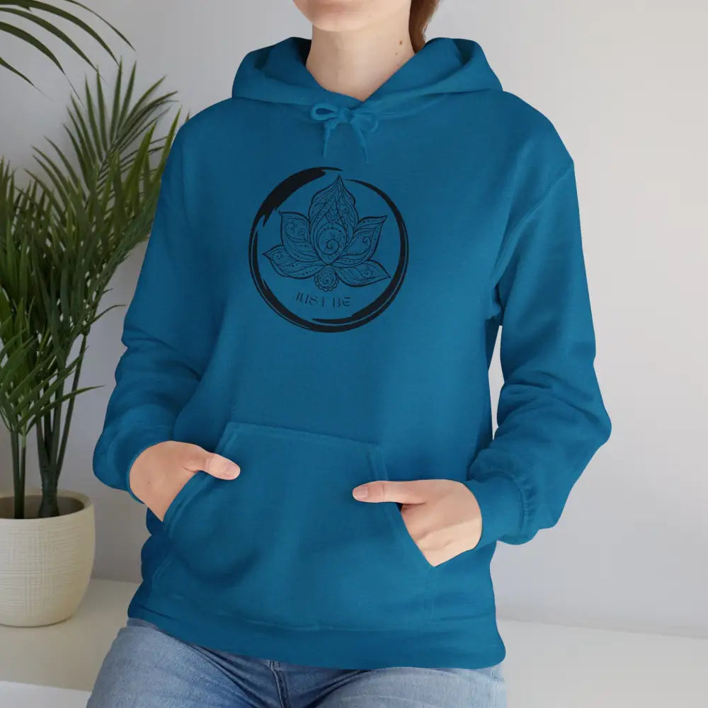 Just Be Heavy Blend Hooded Sweatshirt - Antique Sapphire / S - Hoodie