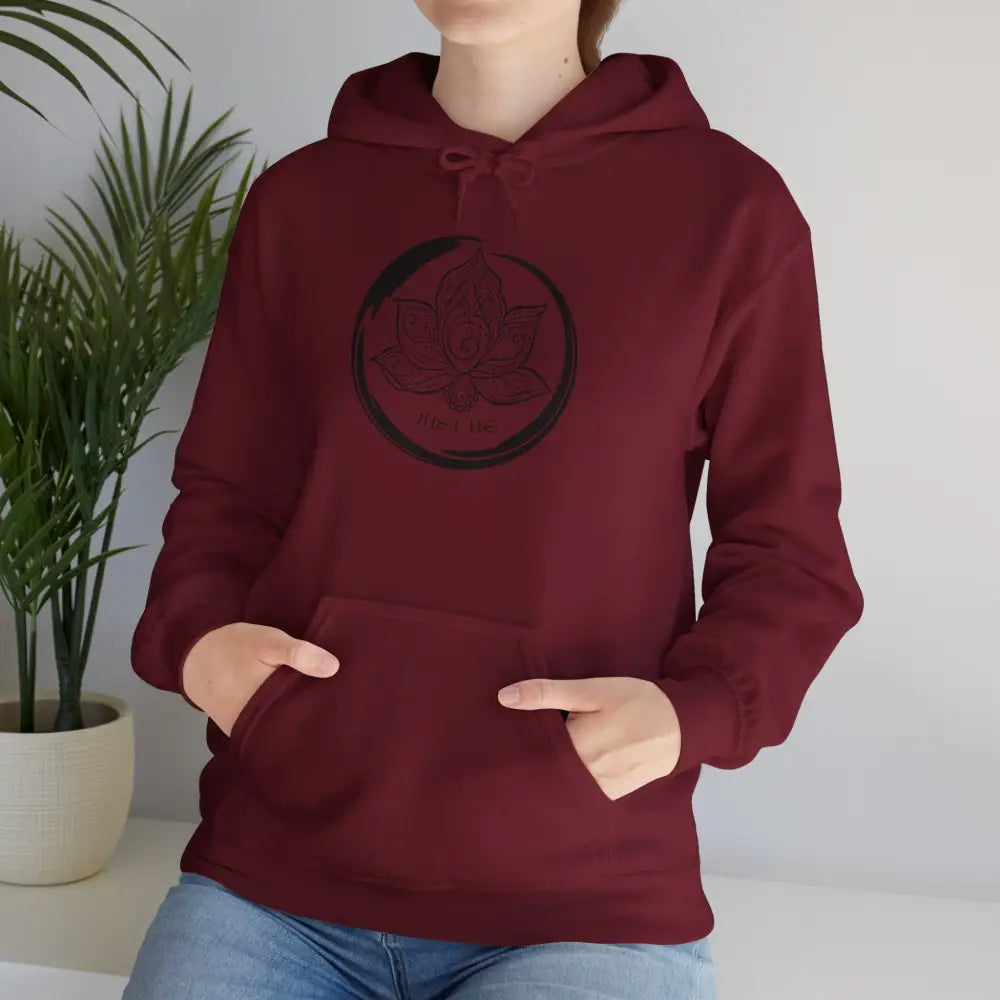 Just Be Heavy Blend Hooded Sweatshirt - Garnet / S - Hoodie