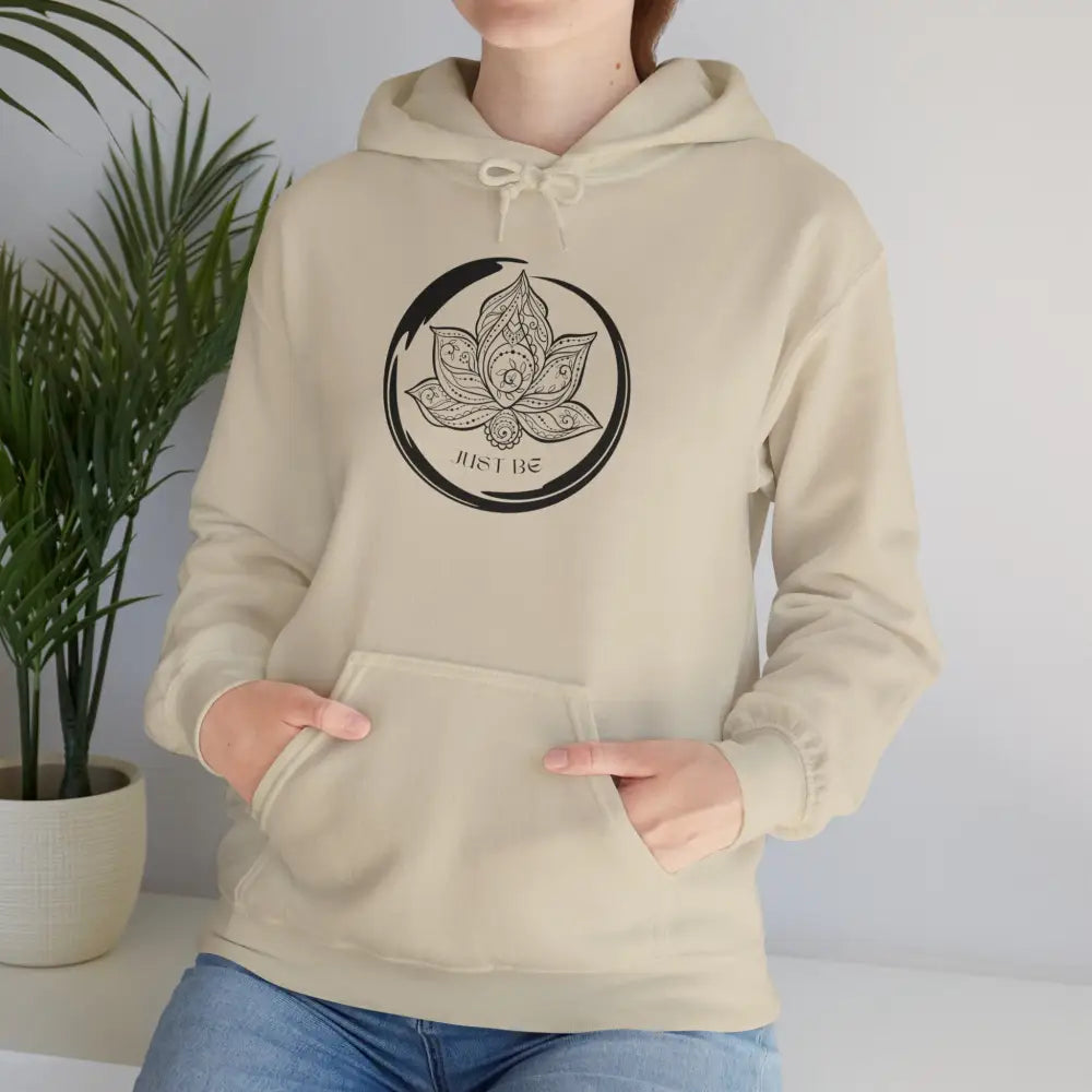 Just Be Heavy Blend Hooded Sweatshirt - Sand / S - Hoodie