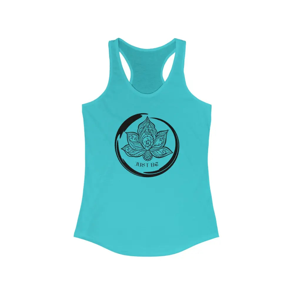 Just Be Women’s Ideal Racerback Tank - Solid Tahiti Blue / XS - Tank Top