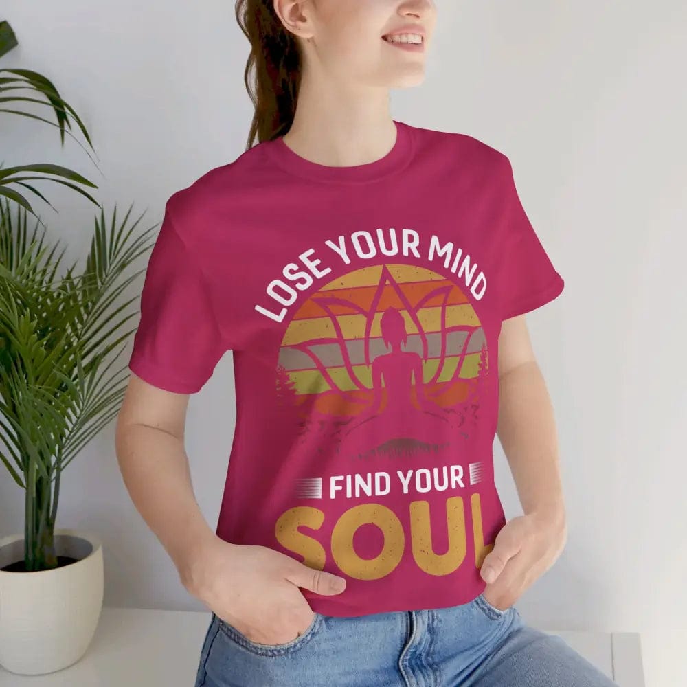 Lose Your Mind Find Your Soul Unisex Jersey Short Sleeve Yoga Tee - T-Shirt